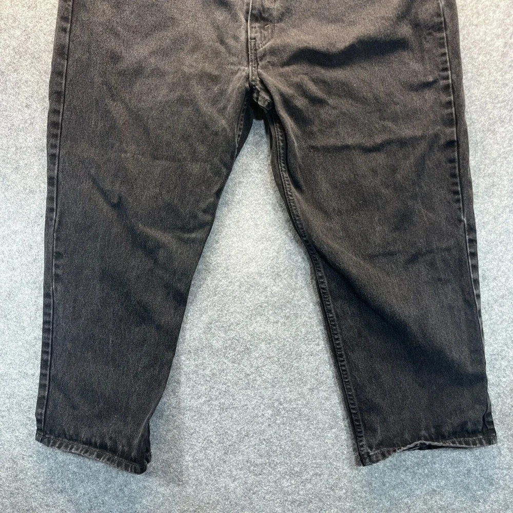 Levis‎ Jeans Men's 44x29 550 Relaxed Fit Straight Leg Black Denim Pants